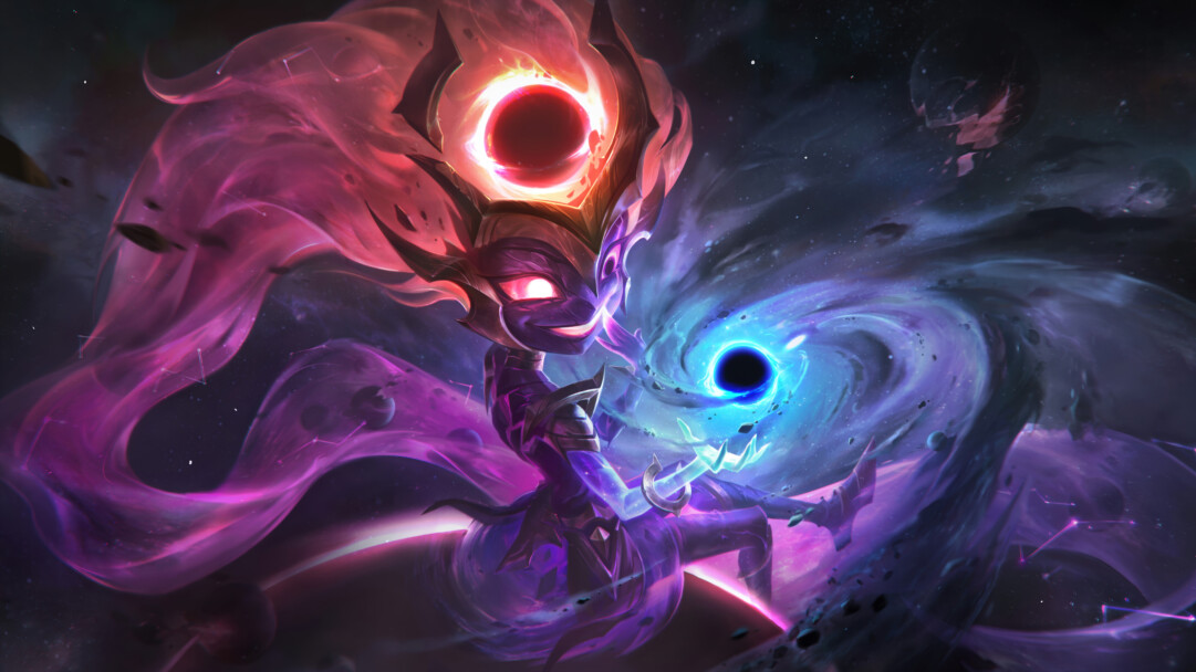 Dark Star Zoe Skin League of Legends 4K Wallpaper