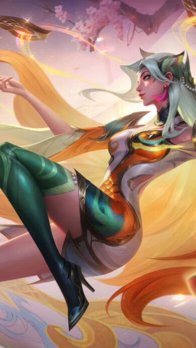 Celestial Embroidery Irelia Skin League Of Legends 4K Wallpaper