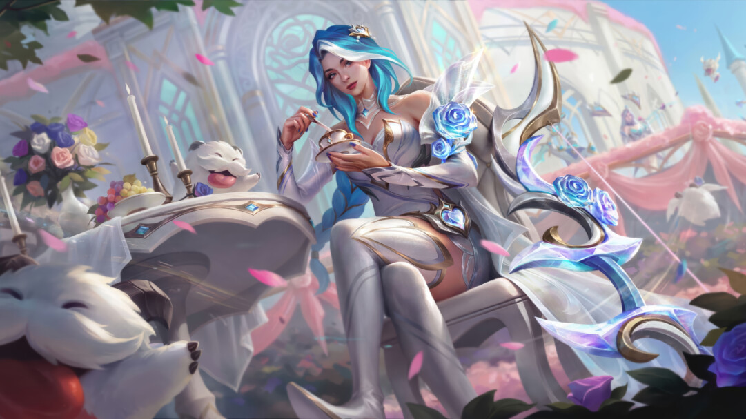 Crystal Rose Ashe Skin League Of Legends 4K Wallpaper
