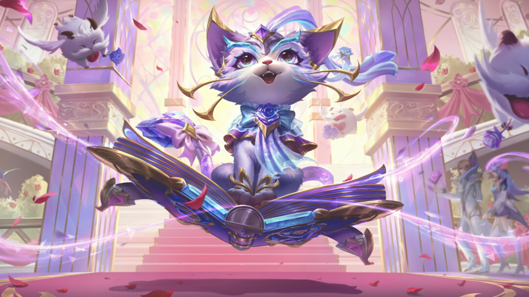 Crystal Rose Yuumi Skin League Of Legends 4K Wallpaper