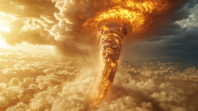 Dramatic Tornado 4K Wallpaper