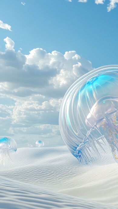 Dreamy Transparent Jellyfish