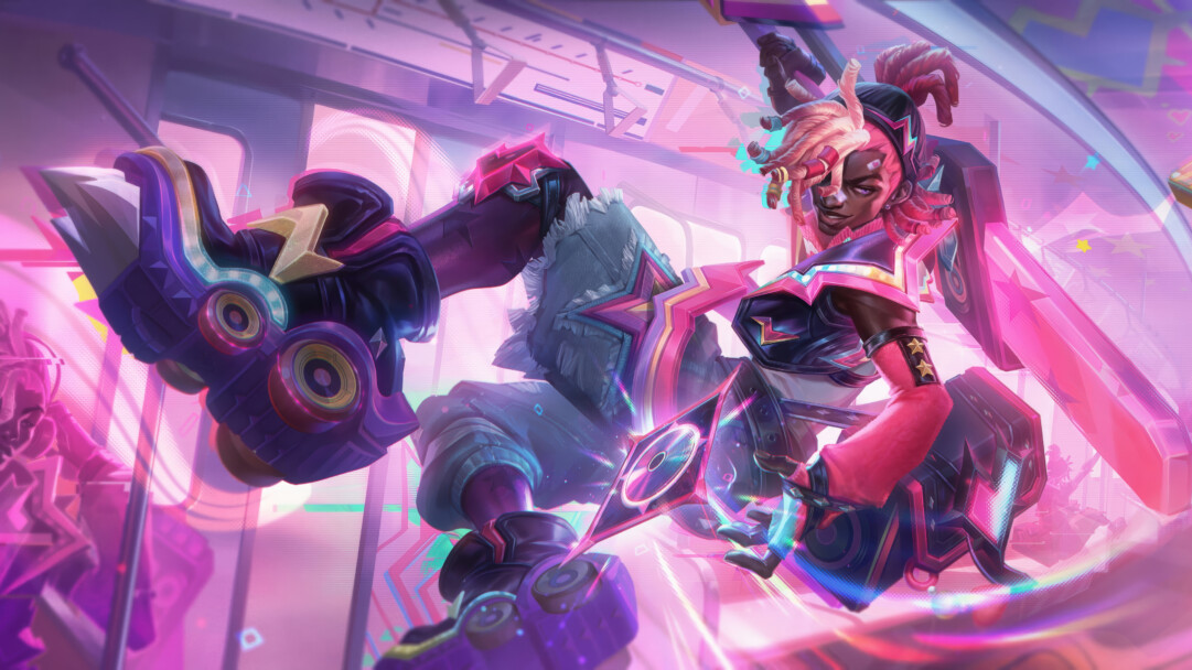 Lovestruck Ekko Skin Wild Rift 4K Wallpaper