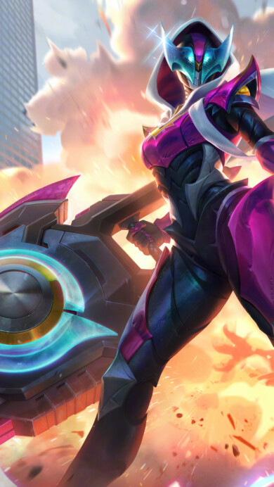 Masked Justice Senna Skin League of Legends 4K Wallpaper