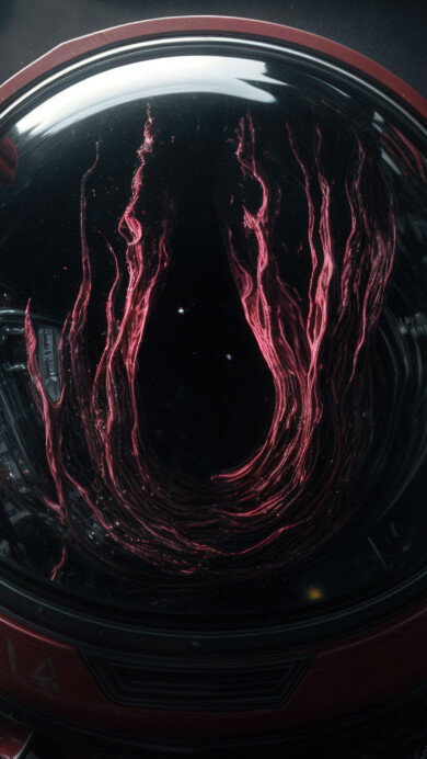 A surreal 4K wallpaper showing a lone astronaut trapped on an alien planet. Jagged alien terrain stretches under a dark, ominous sky, while strange glowing formations illuminate the surroundings. The astronaut stands motionless, dwarfed by the vast and hostile environment, evoking a sense of isolation and mystery.